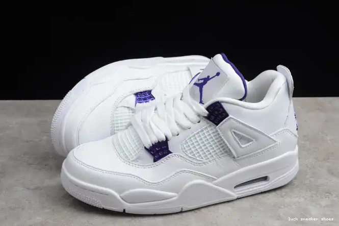 Reps LUCY Air 4 CT8527-115 Purple Jordan Court 0515